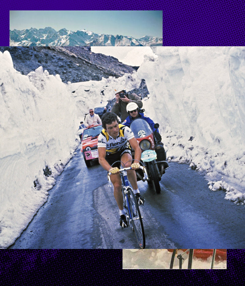 Hinault Braves The Snow