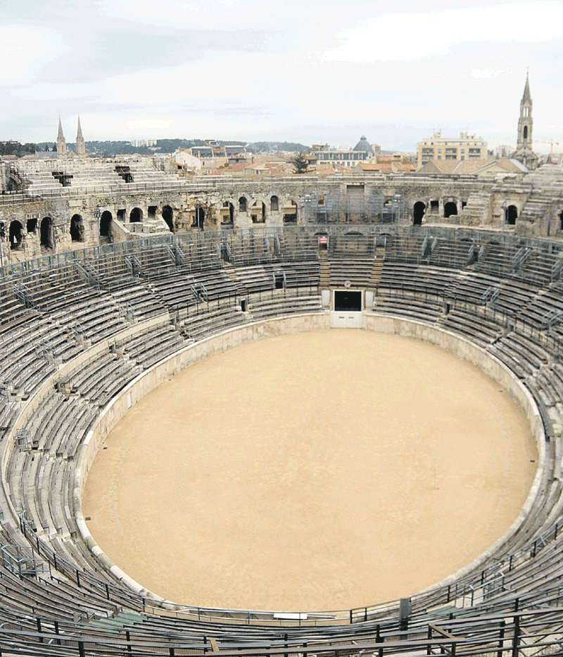 The amphitheatre in Nîmes